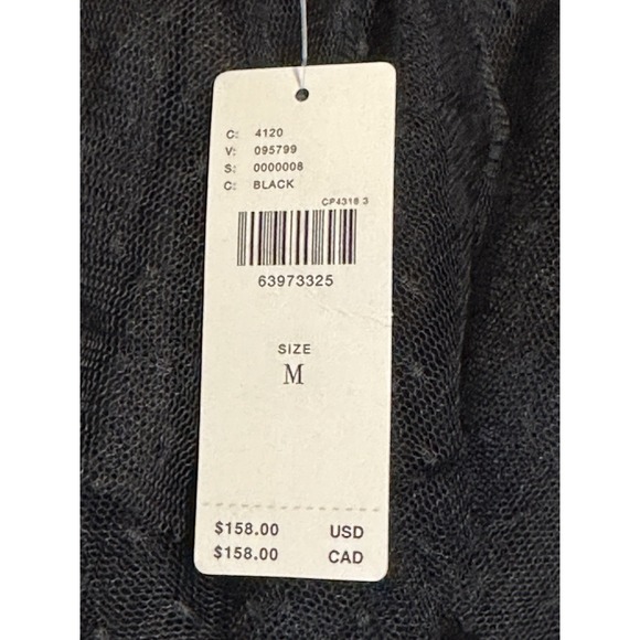 NWT ANTHROPOLOGIE The Chéri Ruffled Tulle Tiered Midi Skirt Black sz.Medium - Picture 5 of 8